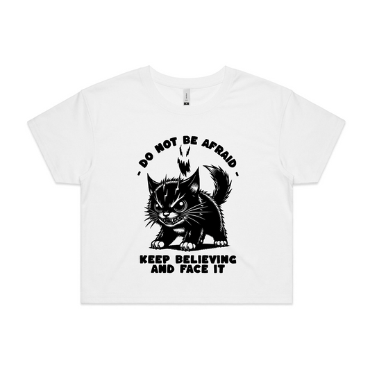 Fearless Feline Crop Tee