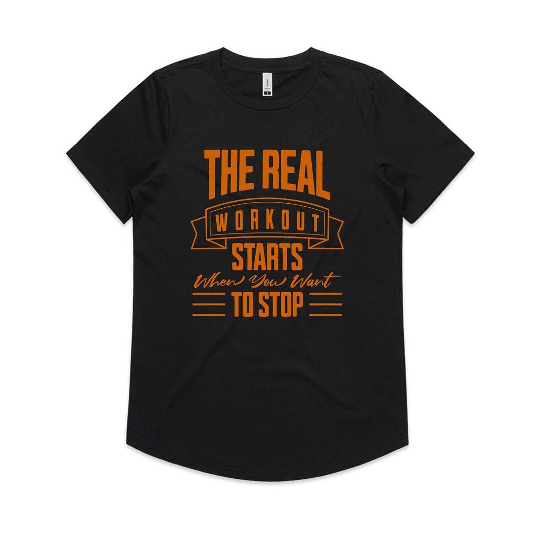 The real workout Drop Tee