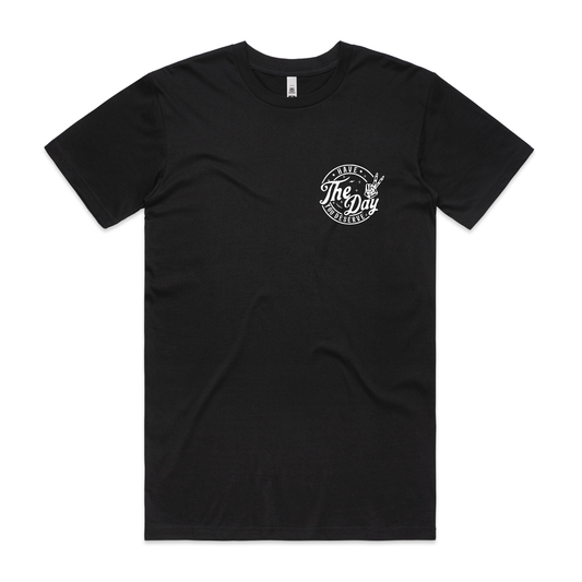 JamesT Apparel Men's Day you Deserve Cotton T-Shirt. AS Colour . Front black